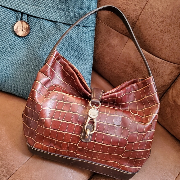 Dooney & Bourke Handbags - Dooney & Bourke Croc Embossed Belvedere bag